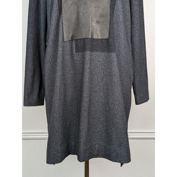 Demoo Parkchoonmoo Sweater Dress Leather Avante Garde Art to Wear Gray - Picture 5 of 15